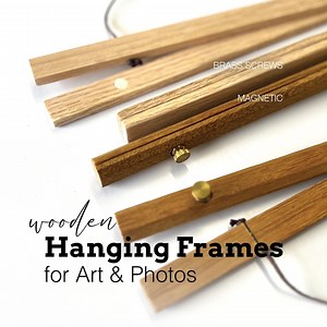 Wooden Magnetic Poster Frame for Art & Pictures | Picture Frame | Wall Hanging | Poster Hanger | Wooden Poster Hanger | Print Hanger - Etsy UK