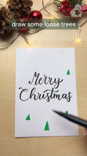 Creative Christmas Card Ideas with Tombow Brush Pens