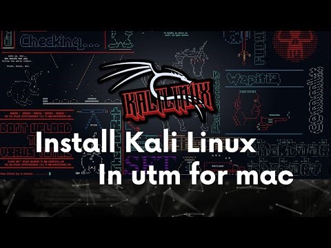 Install Kali Linux in utm for macbook