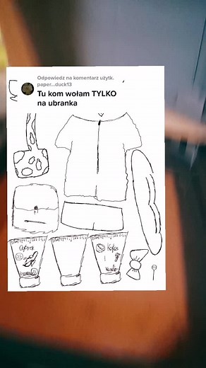 Hand-Drawn Sketches of Cartoon Clothing Items