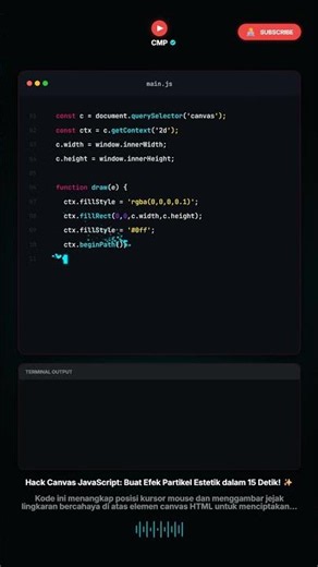 Hack Canvas JavaScript: Buat Efek Partikel Estetik dalam 15 Detik! ✨
