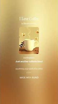 I Love Coffee #edm #songlyrics