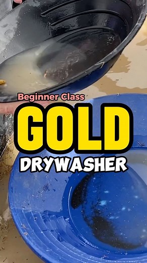Learn how to dry wash for gold #goldrush #goldprospecting #digging #crystals #gems #pickaxe #diggingforgold #golddigger | Chrisundertaking