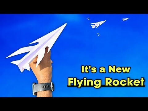 New flying rocket, how to make a4 flying rocket, paper rocket launcher, new plane, best flying 😀