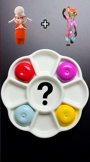 🎼Zootopia Colormixing🎨Guess the mixed color?#colormixing #zootopia #funny #eaglezhai