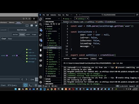 CreateSlice & CreateAsyncThunk: Initial State, Reducer, extraReducers, LocalStorage & ConfigureStore