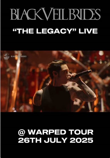 Black Veil Brides Live at Vans Warped Tour