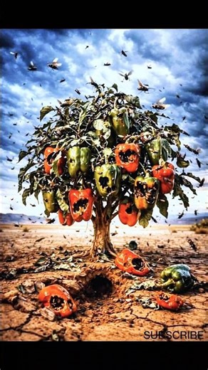 Rats saved the bell peppers from drying by watering them #ai #tree #save #water