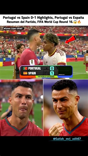 Portugal 0-1 Spain | FIFA World Cup R16 Highlights.💔🥹। #fifaworldcup #football #shorts
