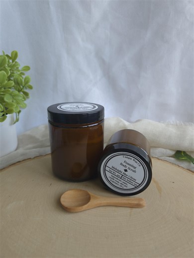 Lavender Foaming Body Scrub, 4oz Sugar Scrub, Gentle Exfoliating Whipped Scrub, Dye Free, Oil Free, Glass Amber Jar - Etsy