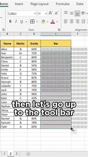 How to Make a Casing Bar in Excel | Quick Formatting Trick #exceltips #exceltutorial #pivottable
