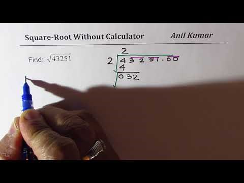 How to Find Square Root of 5 Digit Number Without Calculator