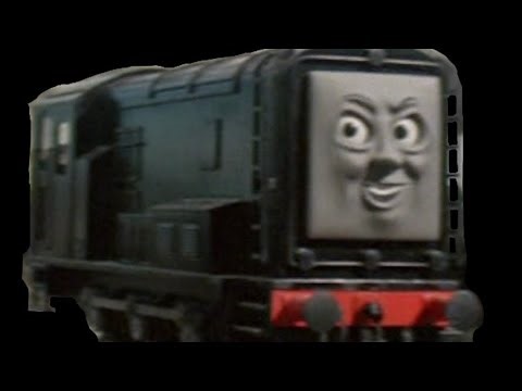 devious diesel puilng troublesome trucks yay my favorite character from thomas and friends