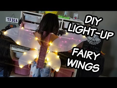 DIY Light Up Fairy Wing | LED Angel Wing Tutorial | Fairy Halloween Costume DIY