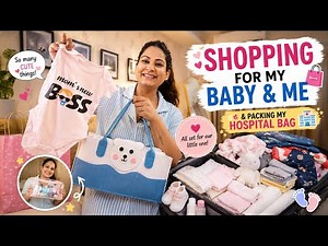 FIRST Baby Shopping for Our Newborn Before Delivery | Packing My Hospital Bag | Baby Shopping Vlog