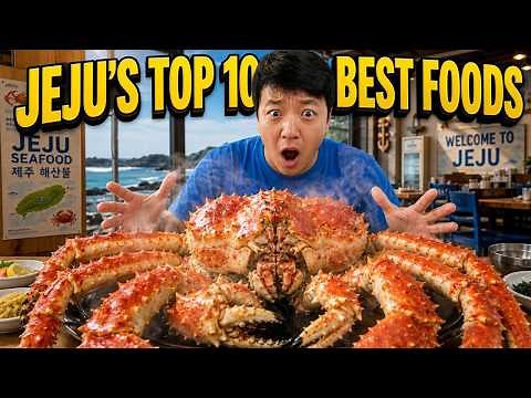 Korean KING CRAB! Top 10 MUST-EAT Local Foods in Jeju, South Korea!