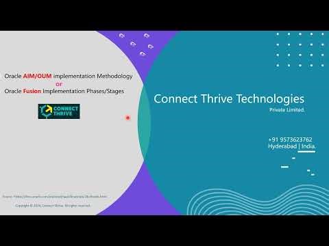 Oracle AIM/OUM implementation Methodology or Oracle Fusion Implementation Phases/Stages.