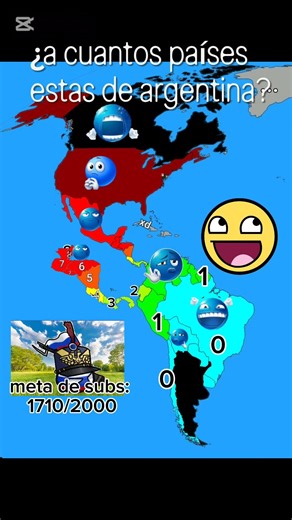 ¿a cuantos países estas de argentina? #mapping #america