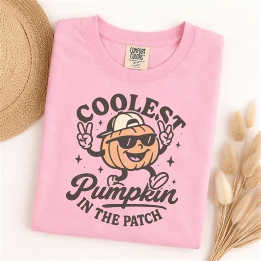 Comfort Colors Coolest Pumpkin in the Patch T-shirt, Retro Jack O Lantern Sunglasses Halloween Tee, Fall Autumn Pumpkin Patch Shirt, Spooky - Etsy