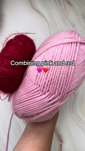 Pink and Red Wool and Silk Combo | Knitting Ideas