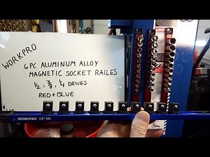 HOW TO ORGANIZE YOUR SOCKETS,WORKPRO MAGNETIC SOCKET RAILS, UNBOXING 🤔