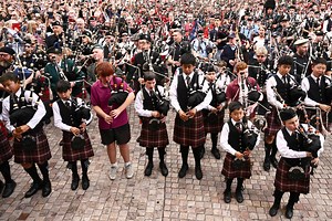 Bagpipers claim world record with AC/DC's 'It's a Long Way to the Top'