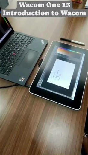 Must see for anyone who uses touch painting and for those who want to try digital painting! 👀 👀 #WacomOne is highly recommended for beginners ✔Light and thin design, easy to carry and use in any space ✔ Easy to connect, if compatible PC, only USB Type-C port Painting experience as smooth as pen and paper, Realize natural drawing as the force changes 😊 | Wacom India