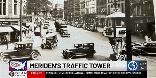 Historic Meriden traffic tower was Connecticut’s first electric traffic light