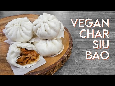 VEGAN CHAR SIU BAO | Jackfruit BBQ 'Pork' Steamed Dim Sum Buns