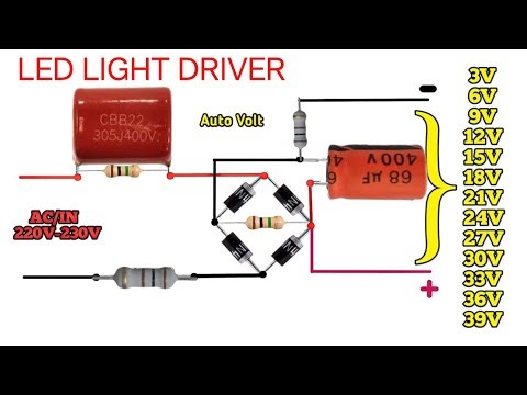 How to make led light driver circuit | all volt 3V 6V 9V 12V 24V 27V 30V 48V