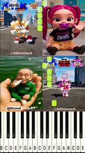 Sonic Tapes x K-Pop Demon Hunters EVOLUTION Transform 🪄😀 | Shin Sonic ‪@Mtime4‬ - Piano Tutorial