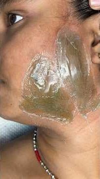 Full face waxing by Hard wax beans/Best wax for facial hair removal/ #facewaxing #hardwax #skincare