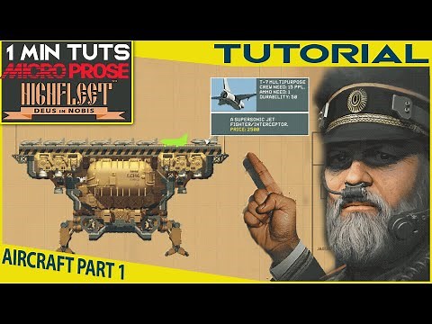 HighFleet How to Use Aircraft Carriers & Airplanes part 1 | 1 minute tuts HighFleet Tutorial