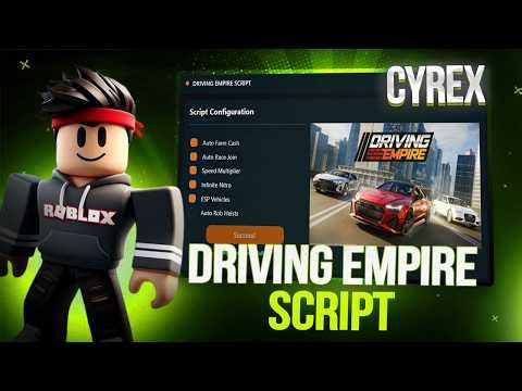 DRIVING EMPIRE SCRIPT! AUTO FARM MONEY, FAST SPEED, ESP & MORE | ios/android/pc