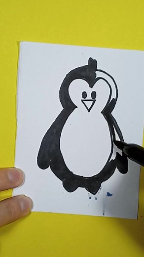 Animales fáciles de dibujar: Tutorial de pingüinos