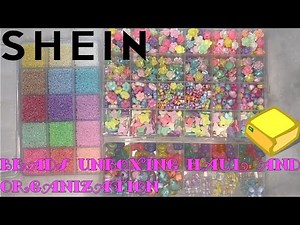 Pastels SHEIN Beads Unboxing Haul + Bead Organization | Beauty and the Bead | No Talking | ASMR