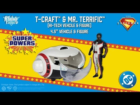 NEW DC Direct: Super Powers™ Mr. Terrific™ & T-Craft™ 4.5" Figure & Vehicle | Action Figure Showcase