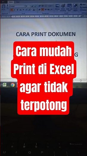 Print di Excel tanpa terpotong #excel #tipspraktis #tutorial #tipsandtrick #exceltips