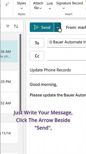"Schedule Send" with Microsoft Outlook!