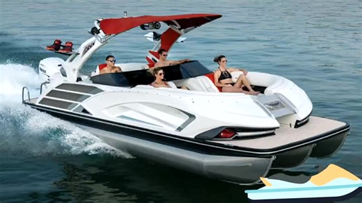 Tritoon Boat Pontoon Party Boats Luxury Yacht Luxury Bowrider Speed Boat Factory Customized