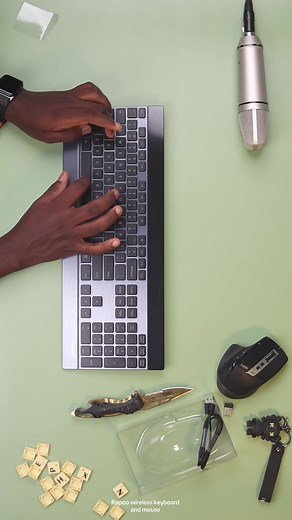 Rapoo wireless keyboard and mouse ASMR unboxing Get yours from @LaptopSpaceNG