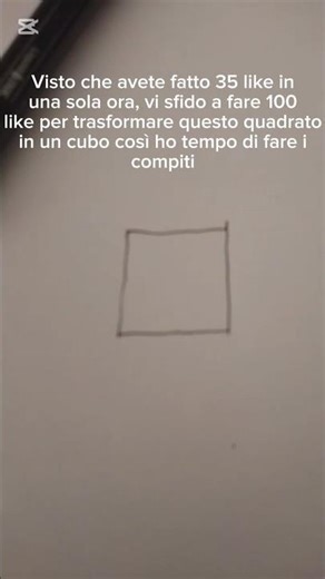 100 likes: +1 size (from square to cube)
