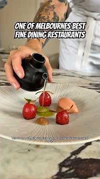 This is one of Melbourne’s best fine dining restaurants right now! #finedining
