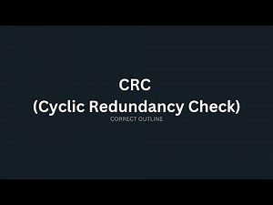 شرح طريقة CRC بسهولة جدا | Network2 بالعربي