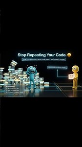 👉 If you’re repeating code… you’re doing it wrong 😳#shorts #python #functions #coding