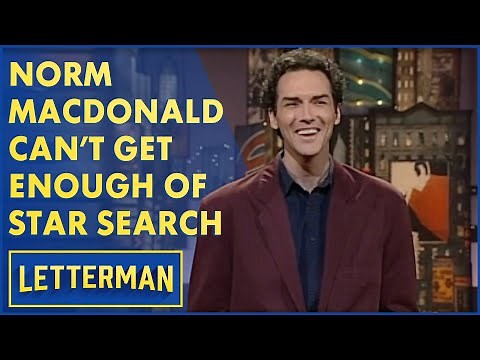 Norm Macdonald Loves Watching "Star Search" | Letterman
