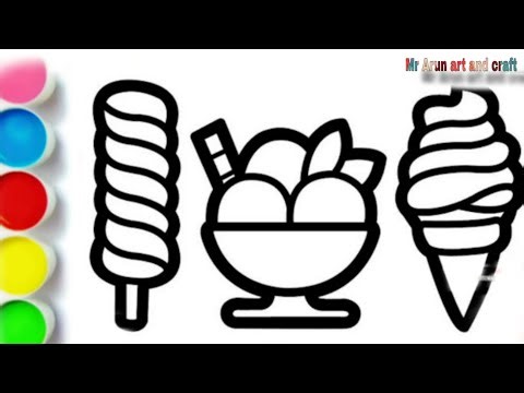 🍦 Delicious Ice Cream Drawing | Easy Step-by-Step for Kids