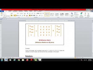 Interactive Computer Graphics: Reflection & Shear in 3 D