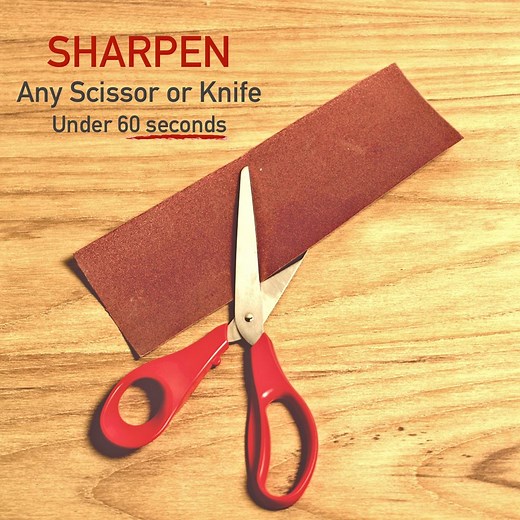 1.3M views · 798 reactions | Dull knives and scissors? Here's a simple solution to your everyday problem! | Glamrs | Facebook