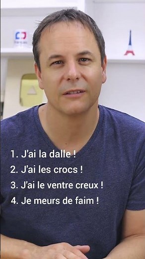 4 manières de dire J’AI FAIM en français #shorts